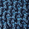 Navy Blue Digital Print Lawn Fabric 110cm