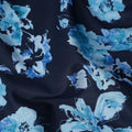 Navy Blue Digital Print Lawn Fabric 110cm