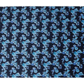 Navy Blue Digital Print Lawn Fabric 110cm