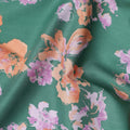 Emerald Green Digital Print Lawn Fabric 110cm