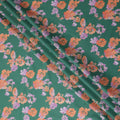 Emerald Green Digital Print Lawn Fabric 110cm