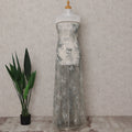 Silver Grey Floral Tulle Fabric 140cm China