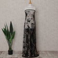Black Floral Tulle Fabric 140cm China