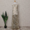 Olive Gold Beige Floral Tulle 140cm China