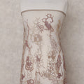 Champagne Beige Floral Tulle 140cm China