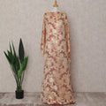 Gold Floral Dirac Fabric 140cm French