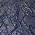 Indigo Blue Silk Chiffon Dirac Fabric Piece 140cm