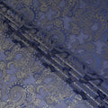 Indigo Blue Silk Chiffon Dirac Fabric Piece 140cm