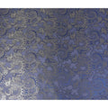 Indigo Blue Silk Chiffon Dirac Fabric Piece 140cm