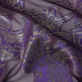 Amethyst Purple Silk Chiffon Dirac Fabric Piece 140cm