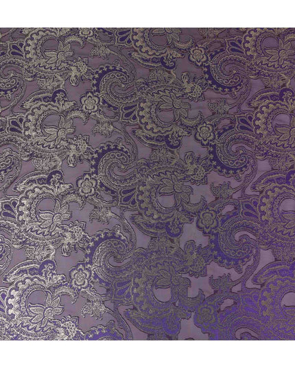 Amethyst Purple Silk Chiffon Dirac Fabric Piece 140cm