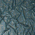 Teal Green Silk Chiffon Dirac Fabric Piece 140cm