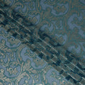 Teal Green Silk Chiffon Dirac Fabric Piece 140cm