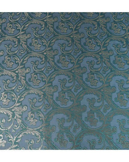 Teal Green Silk Chiffon Dirac Fabric Piece 140cm