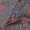 Dusty Mauve Silk Chiffon Dirac Fabric Piece 140cm