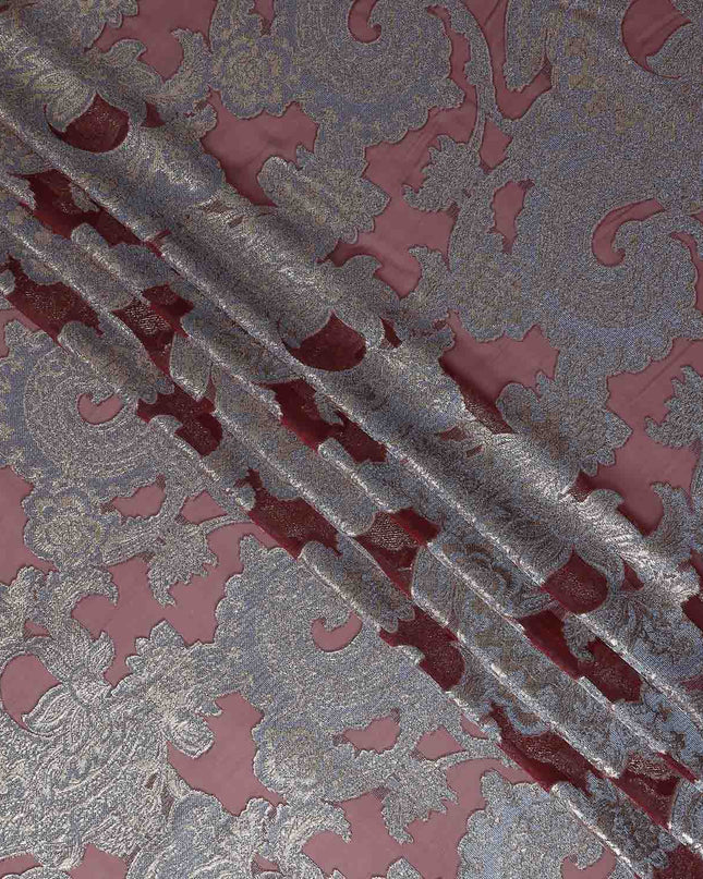 Dusty Mauve Silk Chiffon Dirac Fabric Piece 140cm