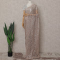 Champagne Rose Gold Floral French Chantilly Lace Saree