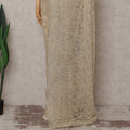 Champagne Gold French Chantilly Lace Saree 110cm