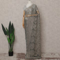 Sage Green French Chantilly Lace Saree 110cm