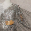 Sage Green French Chantilly Lace Saree 110cm