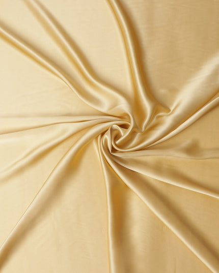 Golden Champagne Pure Silk Satin Fabric 110cm | Chinese Silk