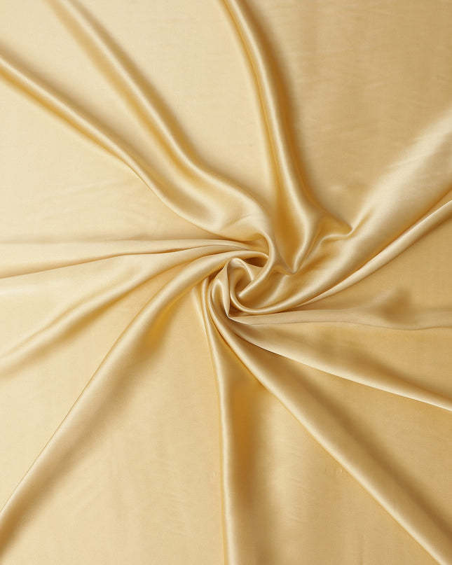Golden Champagne Pure Silk Satin Fabric 110cm | Chinese Silk