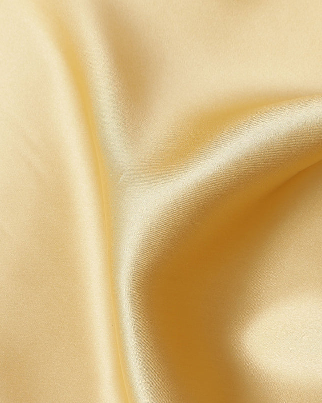 Golden Champagne Pure Silk Satin Fabric 110cm | Chinese Silk