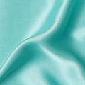Aqua Blue Pure Silk Satin Fabric 110cm | Chinese Silk Satin