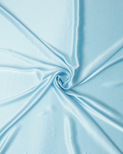 Baby Blue Pure Silk Satin Fabric 110cm | Chinese Silk Satin