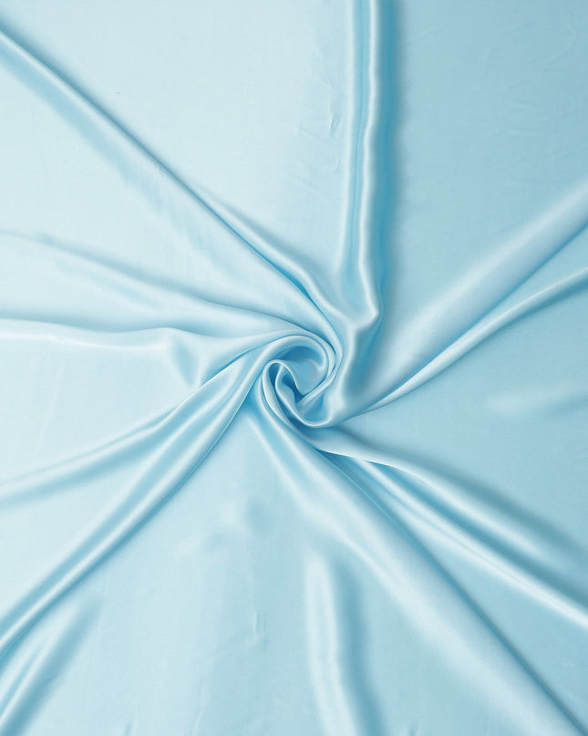 Baby Blue Pure Silk Satin Fabric 110cm | Chinese Silk Satin