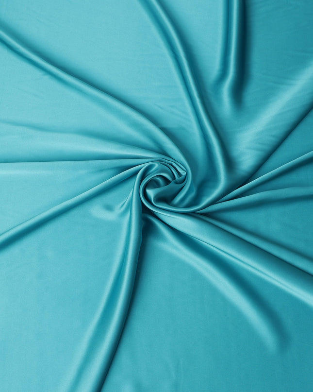 Aqua Teal Pure Silk Satin Fabric 110cm | Chinese Silk Satin