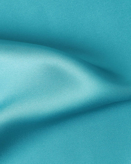 Aqua Teal Pure Silk Satin Fabric 110cm | Chinese Silk Satin