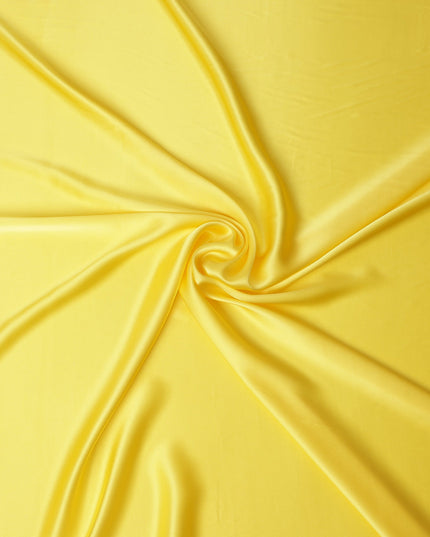 Bright Yellow Pure Silk Satin Fabric 110cm | Chinese Silk Satin