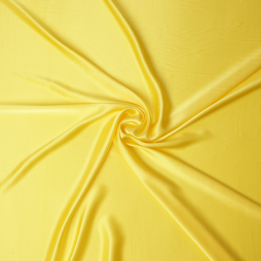 Bright Yellow Pure Silk Satin Fabric 110cm | Chinese Silk Satin