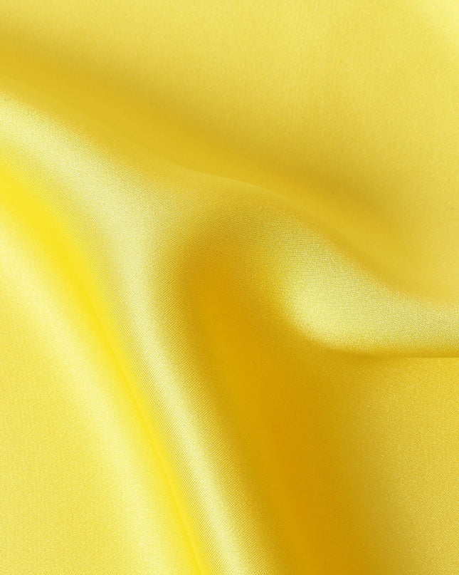 Bright Yellow Pure Silk Satin Fabric 110cm | Chinese Silk Satin