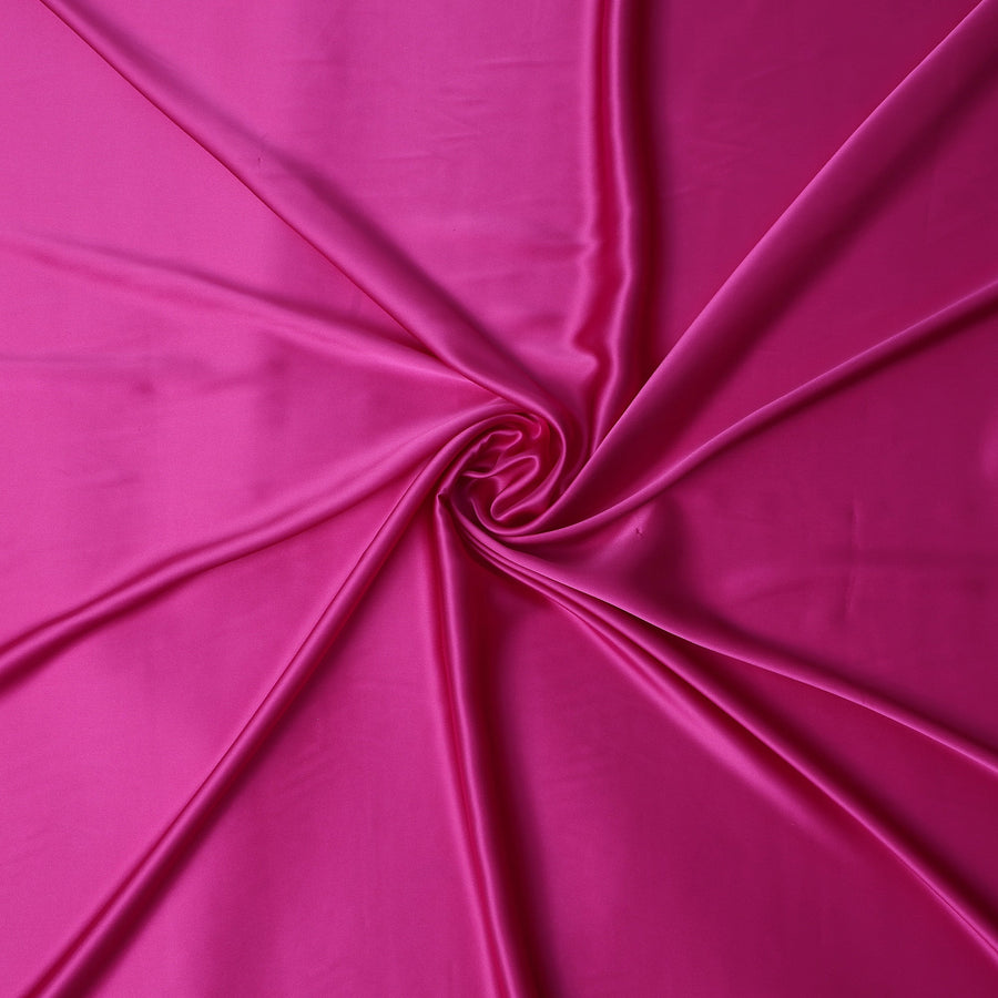 Fuchsia Pink Silk Satin Fabric 110cm
