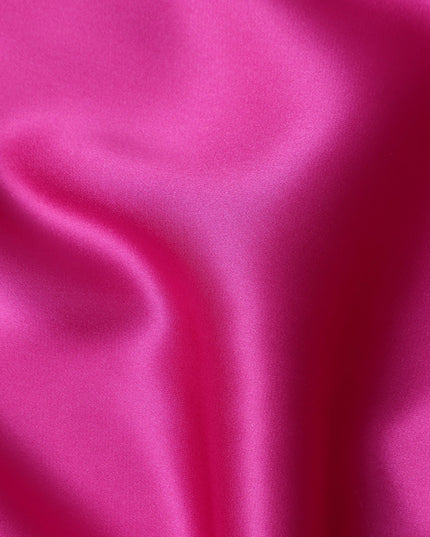 Fuchsia Pink Silk Satin Fabric 110cm