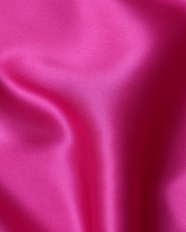 Fuchsia Pink Silk Satin Fabric 110cm