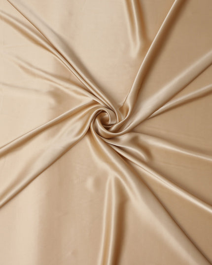 Champagne Beige Silk Satin Fabric 110cm