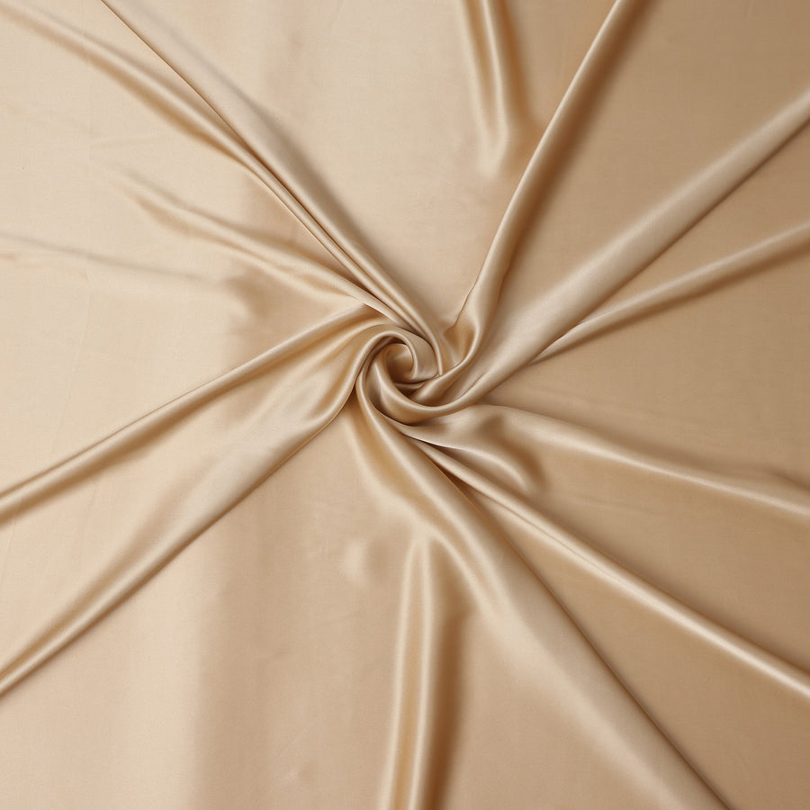 Champagne Beige Silk Satin Fabric 110cm