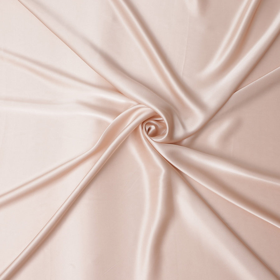 Blush Pink Silk Satin Fabric 110cm