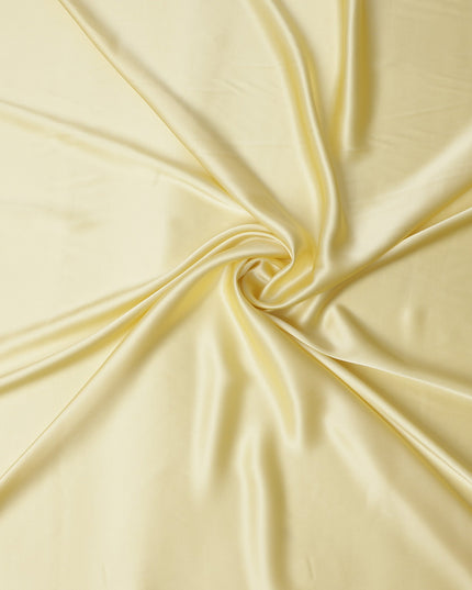 Pale Yellow Silk Satin Fabric 110cm