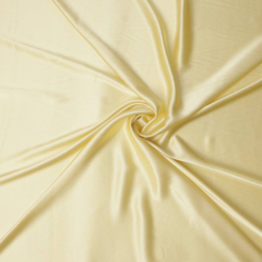 Pale Yellow Silk Satin Fabric 110cm