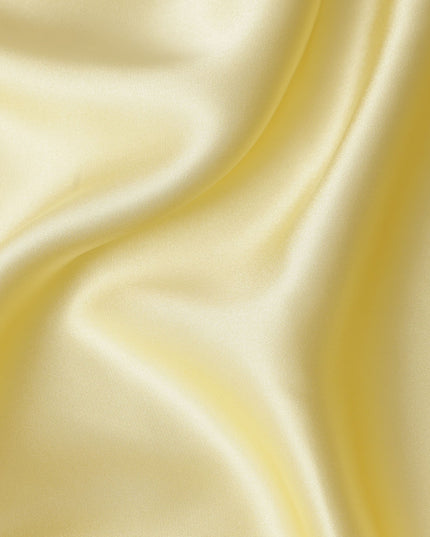 Pale Yellow Silk Satin Fabric 110cm