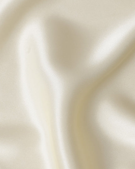Ivory White Silk Satin Fabric 110cm