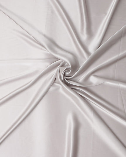 Silver Grey Silk Satin Fabric 110cm
