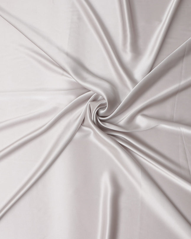 Silver Grey Silk Satin Fabric 110cm