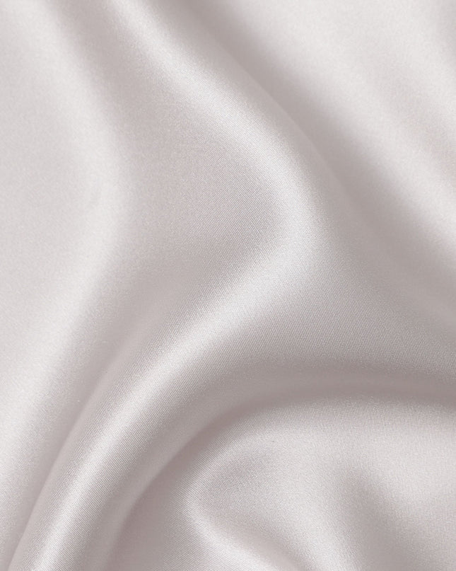 Silver Grey Silk Satin Fabric 110cm
