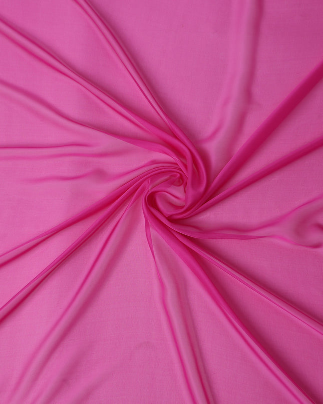 Fuchsia Pink Silk Chiffon Fabric 110cm