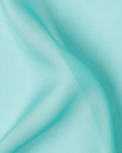 Mint Blue Pure Silk Chiffon Fabric 110cm | Chinese Silk